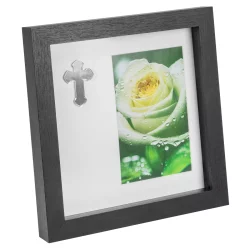 Holzrahmen Memoria (MDF) mit Kreuz & Passepartout