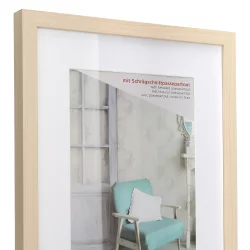 Bilderrahmen Bilderrahmen Stockholm mit Passepartout (MDF) natur