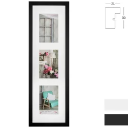 Bilderrahmen Galerie-Bilderrahmen Stockholm f&uuml;r 3 Bilder 10x15 cm