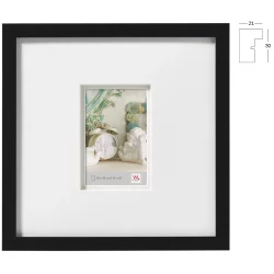 Bilderrahmen Bilderrahmen Stockholm (MDF) mit Doppel-Passepartout