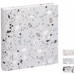 Fotoalbum Terrazzo mit 60 Seiten zum Einkleben, 30x30 cm