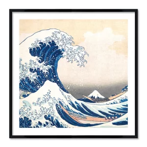 Poster mit Rahmen - Katsushika Hokusai - The Great Wave off Kanagawa