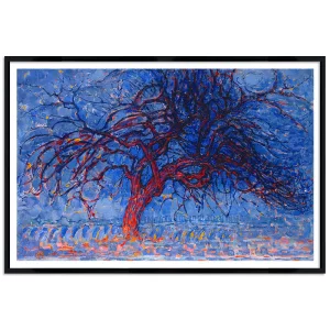 Poster mit Rahmen - Piet Mondrian - The Red Tree