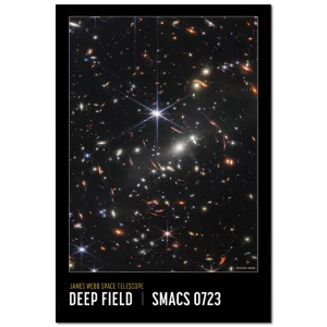Poster mit Rahmen - Webbs First Deep Field SMACS 0723 Poster, Image Taken by NASAs James Webb Space Telescope