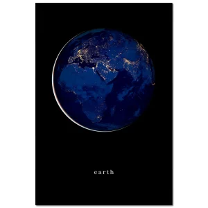 Poster mit Rahmen - NASA Image of Earth No. 2
