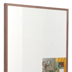 Alurahmen Serie 916 30x40 cm | Nussbaum Echtfurnier natur | Normalglas (2 mm)