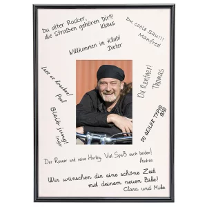 Signatur-Bilderrahmen aus Kunststoff - DIN A4