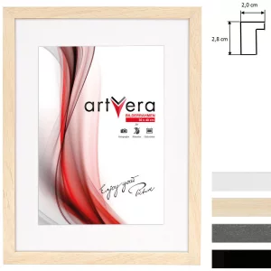 Cornice Per Oggetti VARIANTO35 MDF 60x80 Cm Bianco Opaco - Con Passepartout E Gancio Incluso