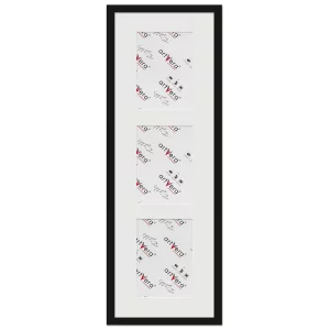 3er Galerierahmen Uppsala in 23x70 cm für 13x18 23x70 cm (3x13x18 cm) | Schwarz | Normalglas (2 mm)