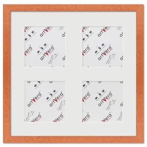 4er Galerierahmen Uppsala in 30x30 cm für 10x10 30x30 cm (4x10x10 cm) | Kirsche | Normalglas (2 mm)