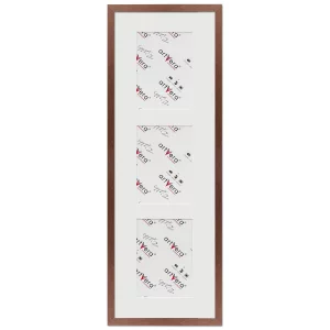 3er Galerierahmen Lund in 23x70 cm für 13x18 23x70 cm (3x13x18 cm) | Nussbaum | Normalglas (2 mm)