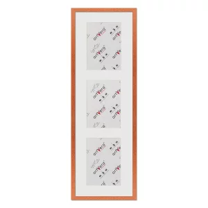 3er Galerierahmen Lund in 25x80 cm für 15x20 25x80 cm (3x15x20 cm) | Kirsche | Normalglas (2 mm)