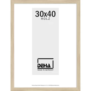 Holz-Bilderrahmen Nemesis 20x28 cm | Ahorn natur unbehandelt | Normalglas (2 mm)