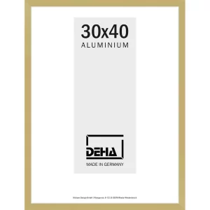 Alu-Bilderrahmen Bellatrix nach Maß Gold matt | Normalglas (2 mm)