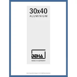 Alu-Bilderrahmen Superba nach Maß Enzianblau 5010 | Normalglas (2 mm)