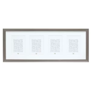 Cadre multi photos en aluminium pour 4 photos