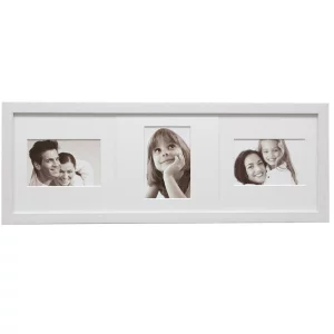 Cadre multi photos Lucas pour 3 photos avec passe-partout rotatifs