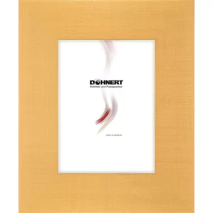 Kunststoff-Bilderrahmen Barbican nach Maß Gold gebürstet | Normalglas (2 mm)