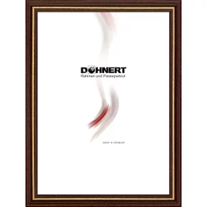 Holz-Bilderrahmen Barkingside 9x13 cm | Braun-Gold | Normalglas (2 mm)