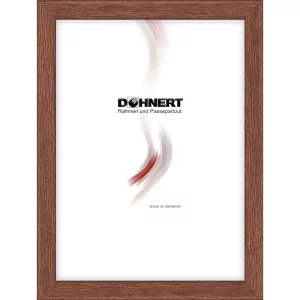 Holz-Bilderrahmen Bermondsey nach Maß Braun | Normalglas (2 mm)
