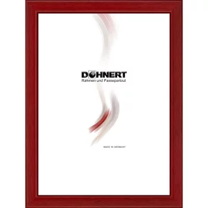 Holz-Bilderrahmen Bond 9x13 cm | Rot | Normalglas (2 mm)