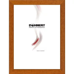 Holz-Bilderrahmen Bond nach Maß Mokkabraun | Normalglas (2 mm)