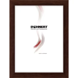 Holz-Bilderrahmen Brent Cross nach Maß Dunkelbraun | Normalglas (2 mm)