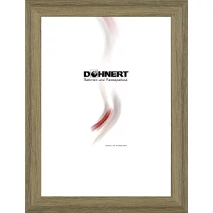 Kunststoff-Bilderrahmen Burnt Oak nach Maß Natur dunkel | Normalglas (2 mm)