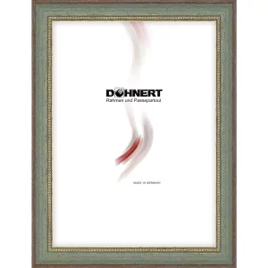 Holz-Bilderrahmen Chalfont nach Maß Grün | Normalglas (2 mm)