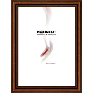 Holz-Bilderrahmen Latimer nach Maß Braun | Normalglas (2 mm)