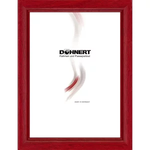 Holz-Bilderrahmen Charing Cross 24x30 cm | Bordeaux glänzend | Normalglas (2 mm)