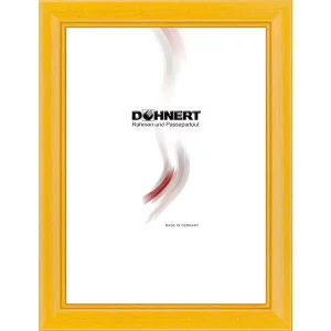 Holz-Bilderrahmen Charing Cross 24x30 cm | Senfgelb | Normalglas (2 mm)
