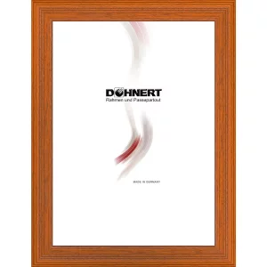 Holz-Bilderrahmen Clapham Common nach Maß Haselnuss | Normalglas (2 mm)