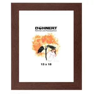 Holz-Bilderrahmen Colindale 9x13 cm | Braun | Normalglas (2 mm)
