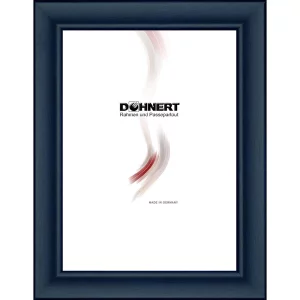 Holz-Bilderrahmen Embankment nach Maß Blau | Normalglas (2 mm)