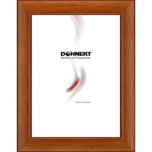 Holz-Bilderrahmen Embankment nach Maß Braun | Normalglas (2 mm)