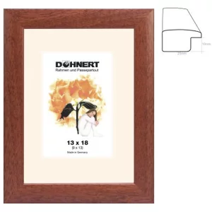 Holz-Bilderrahmen Binfield 20x28 cm | Bordaux | Normalglas (2 mm)