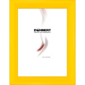 Holz-Bilderrahmen Alexandra 70x100 cm | Gelb | Kunstglas (2 mm)