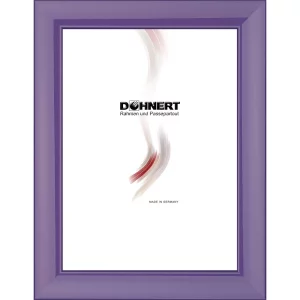 Holz-Bilderrahmen Alexandra 70x100 cm | Lila | Kunstglas (2 mm)