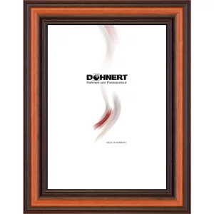 Holz-Bilderrahmen Greenford nach Maß Braun | Normalglas (2 mm)