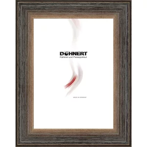 Holz-Bilderrahmen High Barnet nach Maß Braun | Normalglas (2 mm)
