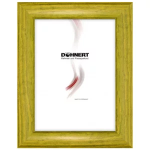 Holz-Bilderrahmen Maida Vale nach Maß Grün | Normalglas (2 mm)