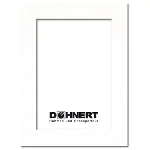 Passepartout mit eigenem Ausschnitt 15x15 cm | Meißenweiß