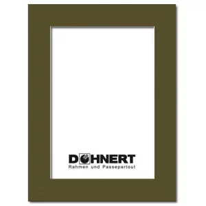 Passepartout mit eigenem Ausschnitt 15x15 cm | Mokkabraun