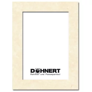 Passepartout mit eigenem Ausschnitt 15x15 cm | Pergament