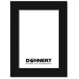 Passepartout mit eigenem Ausschnitt 15x15 cm | Phantomschwarz