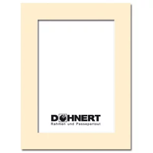 Passepartout mit eigenem Ausschnitt 15x15 cm | Sandstein