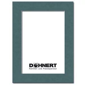 Passepartout mit eigenem Ausschnitt 15x15 cm | Südseeblau