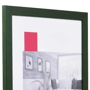 Holz-Bilderrahmen Profil TOP PRO nach Maß tannengrün | Normalglas (2 mm)