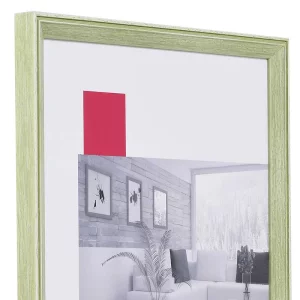 Holz-Bilderrahmen Profil 59 nach Maß grün | Normalglas (2 mm)
